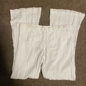 Women’s White Linen Pants
